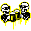 Skeleton Party Beer Team