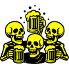 Skeleton Beer Team Funny