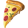 Pizza Italy Cheese Cartoon Illustration