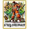Street cleaner in graffiti style