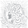 Méduse avec des serpents