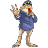Grenouille Policier Sifflet Police