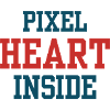 pixel heart inside