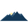 Minimalist mountain landscape