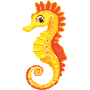 yellow seahorse
