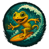 Surfing Gecko – Tropic Vibes