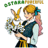 WOMAN BUNNY FLOWER OSTARA POWERFUL