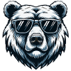 Bear with Sunglasses Urban Vector