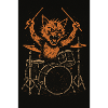Drummer Cat Punk Rock Music