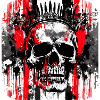 Crown Head Graffiti Skull