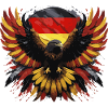 German eagle black-red-yellow
