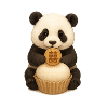 Panda mit Cupcake
