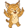 Feiernder Luchs