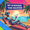 AI Paradise Vacation Robot Tee