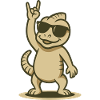 Rock on, chameleon!