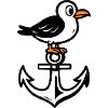 Seagull Anchor Comic