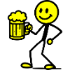 Bière Stick Figure