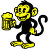 Monkey Beer Drinking
