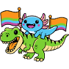 Transgender Axolotl Dino Ride