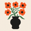 Modern Flowers – Minimal Art