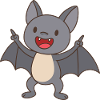 Bébé chauve-souris heureux