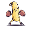 Boxende Banane