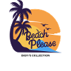 Beach Please – Sommer & Palmen Spruch