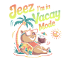 Jeez Vacay Mode Capybara