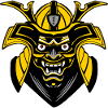 SMenpō Gold-Black Samurai Mask