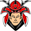 Samurai with helmet design