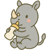 Bottle Rhino Baby