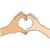 Heart hands – customizable for couples