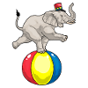 Elephant Circus Ball