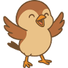 Little lucky sparrow