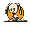 Pensive bunny – silent cartoon motif