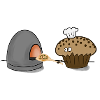Muffin der Pizzabäcker