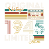 80 vuotta 1945 Vintage retro syntymäpäivälahja
