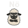 Nope Sheep Funny Saying Design
