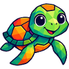 Cute Polygon Turtle