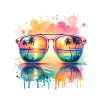 Sunset Reflections 🌴🕶️