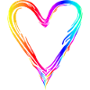 Colorful Heart Rainbow Gradient