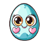 Cute Blue Spotted Egg