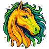 Neon Pferdekopf