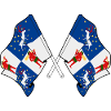 Crossed Norrbotten Flags