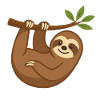 Sloth on a branch