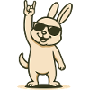 Rocker bunny with style