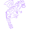 Nuri le petit dragon, violet