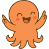 Laughing Octopus Orange