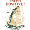 Requin et squelette restez positif