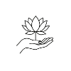 lotus flower on hand